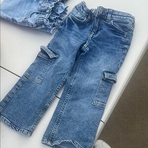H&M Kids Blue Jeans with Cargo Pockets 3T